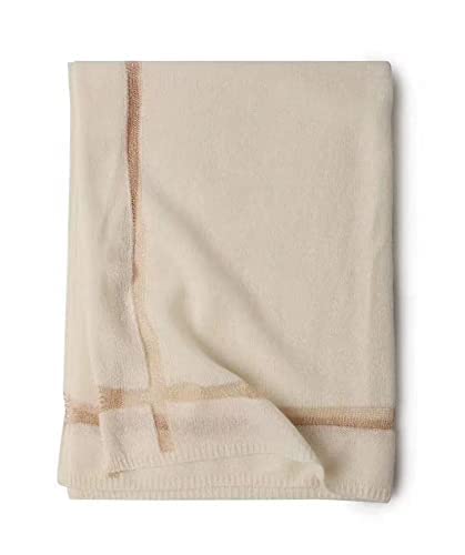 100% Cashmere Knit Scarf & Pashmina Wrap, Undyed Natural Color