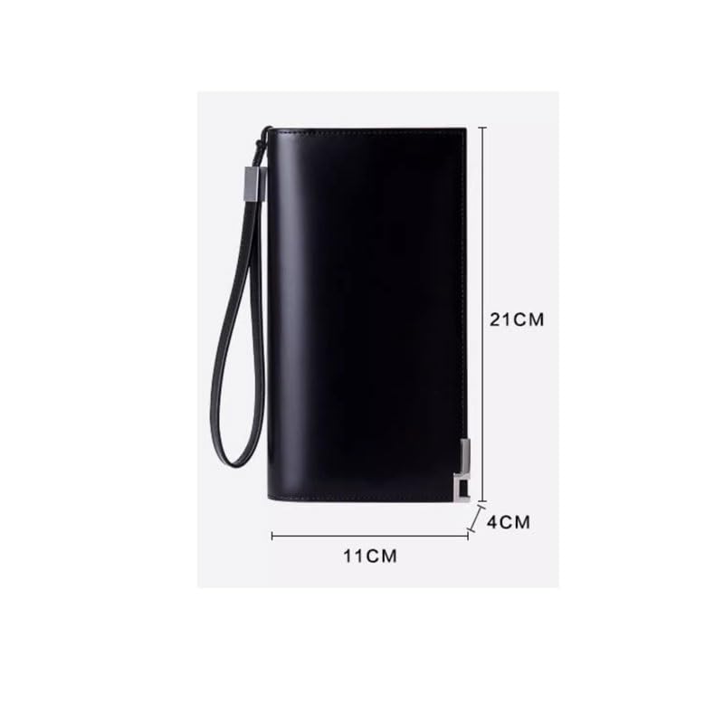 DFWZMQTG Men Genuine Leather Wallet Blocking Credit Card Holder
