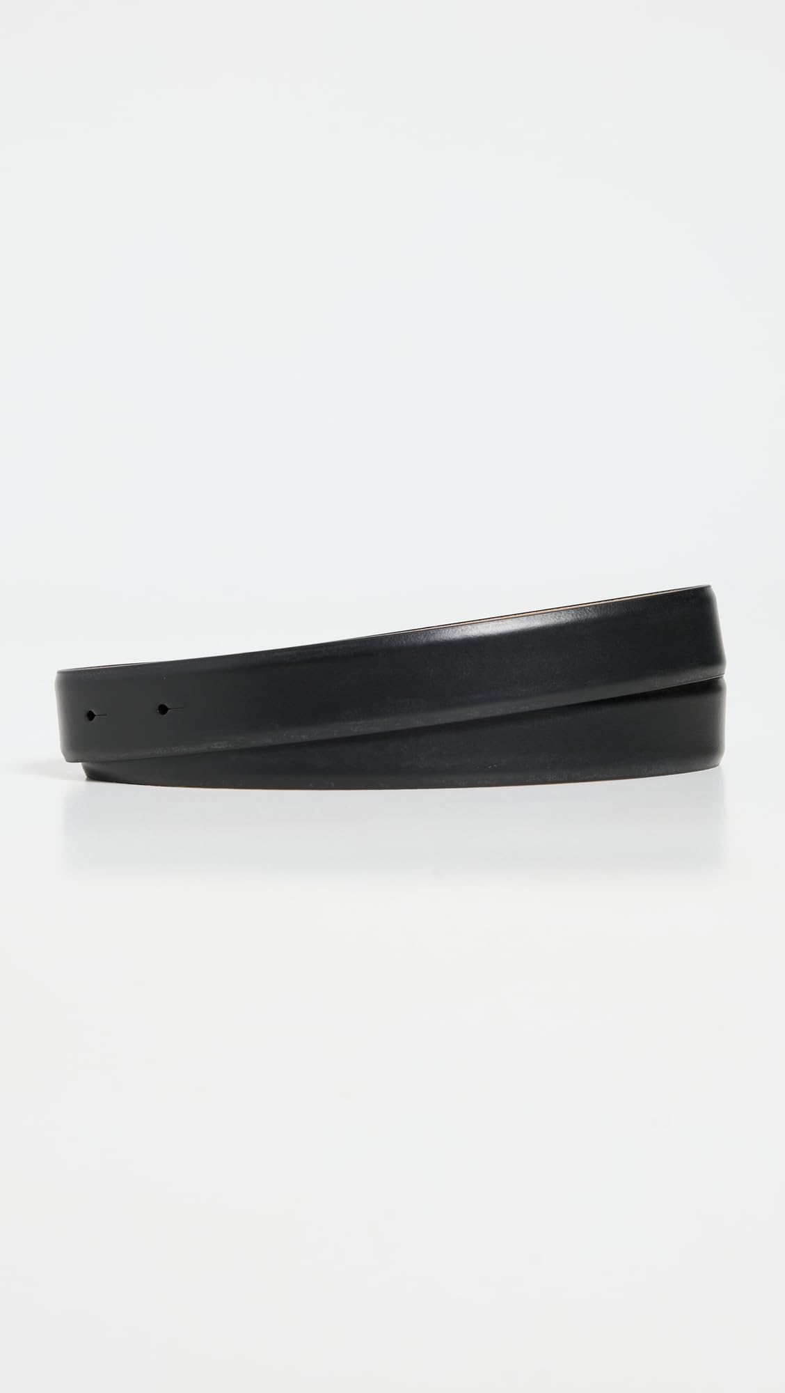 Tory Burch Women's Miller Smooth Leather Pave Logo Belt 1"