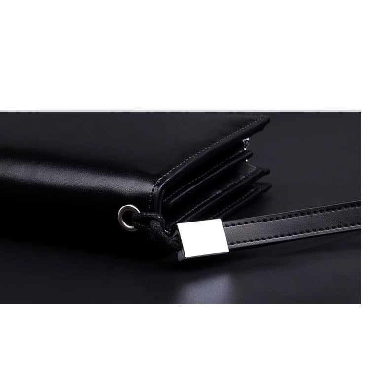 DFWZMQTG Men Genuine Leather Wallet Blocking Credit Card Holder