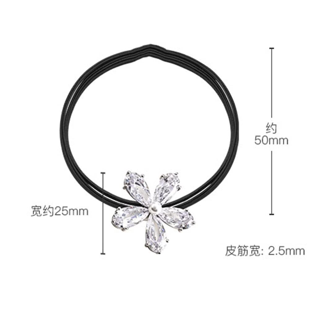 GFHSKRPL Gardenia Bright Drill Hair Accessories Rubber Band Headdress Rope Headband