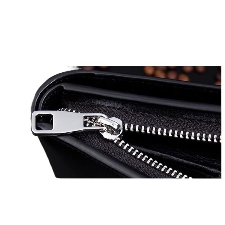 DFWZMQTG Men Genuine Leather Wallet Blocking Credit Card Holder