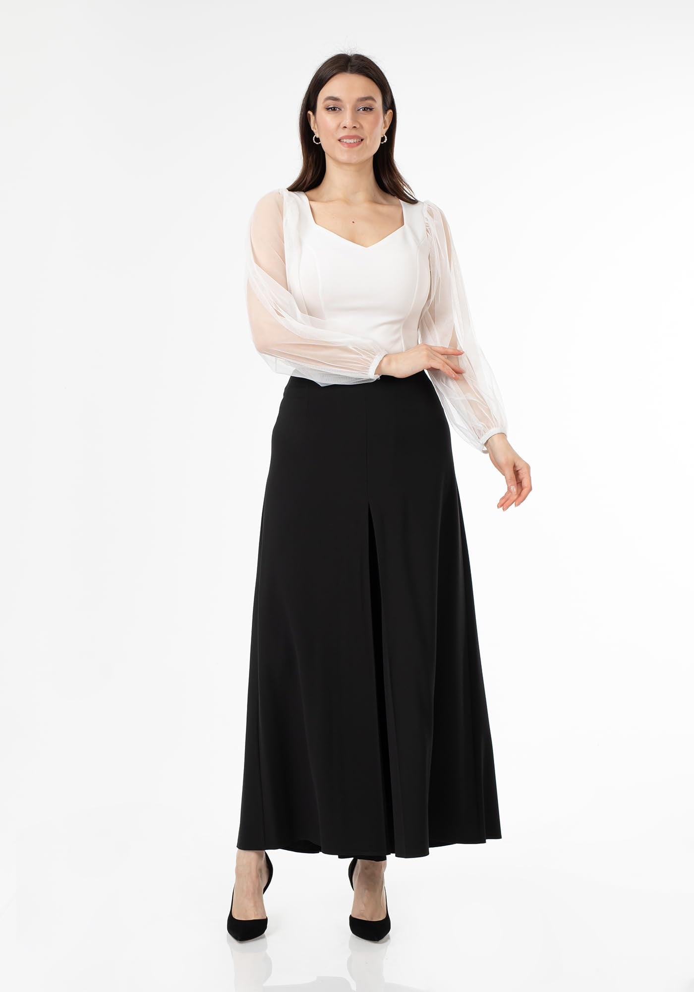 Women's High Waist Wide Leg Palazzo Pants