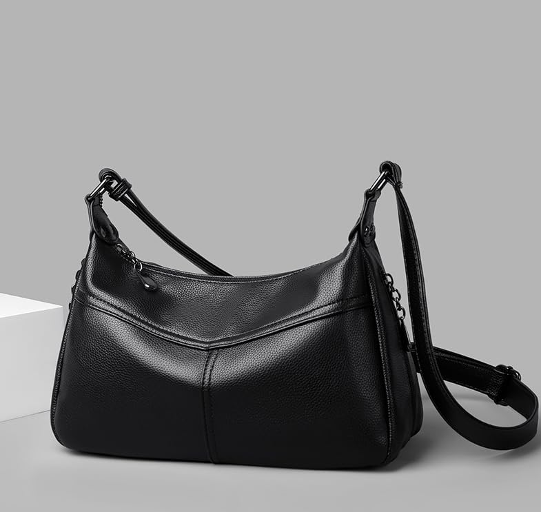 Women's Genuine Leather Hobo Shoulder Crossbody Bag
