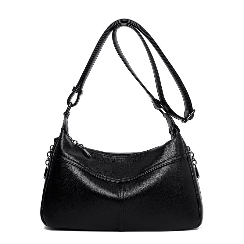 Women's Genuine Leather Hobo Shoulder Crossbody Bag