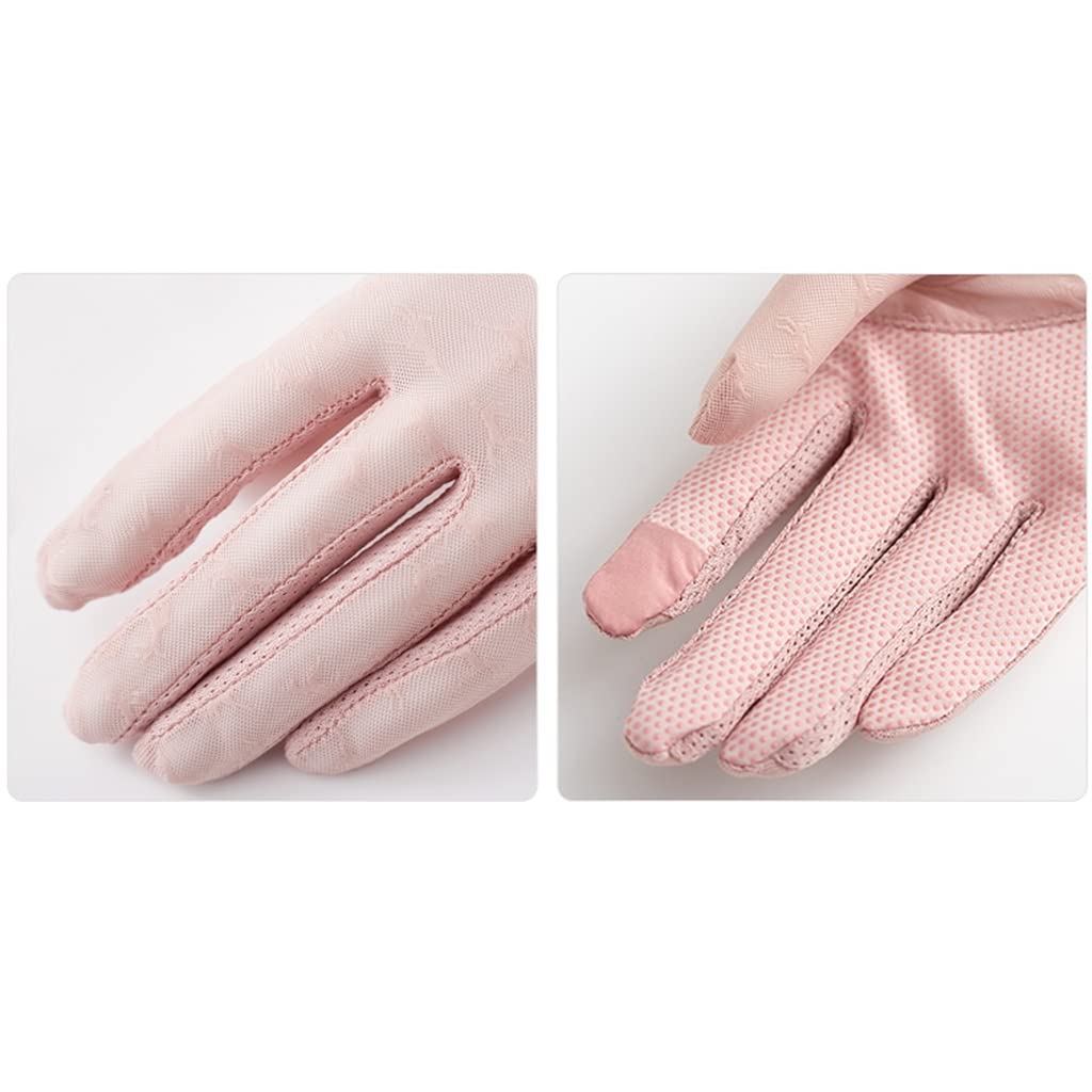 Ice Silk Lace Gloves Ladies Driving and Cycling Thin Hand Socks Touch Screen