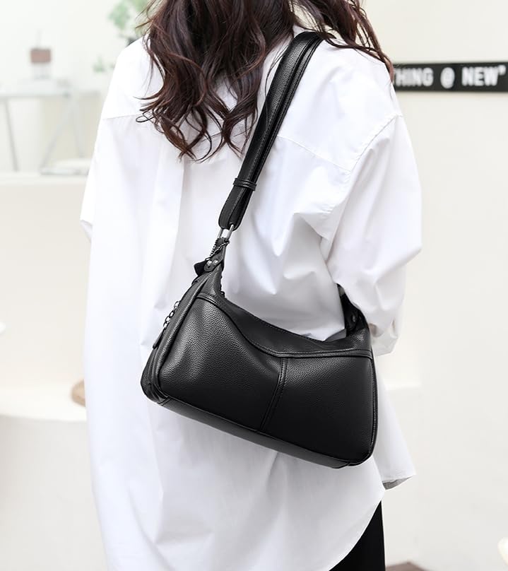 Women's Genuine Leather Hobo Shoulder Crossbody Bag