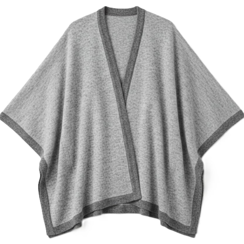 Women's 100% Cashmere Open Front Wrap Shawl