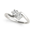 14k Gold Round-Cut Two-Stone Diamond Ring (1/2 cttw, J-K, SI1-SI2) Size 4-9
