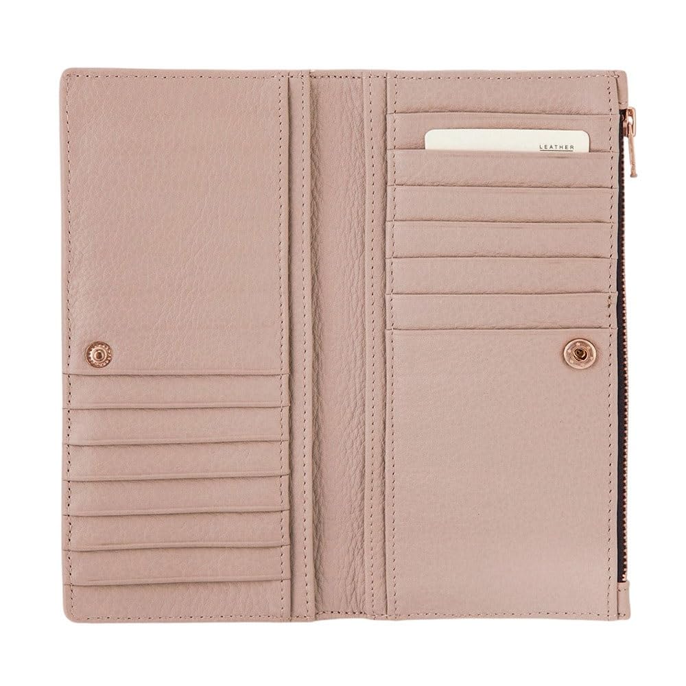 YYBOES Women Leather Wallet Blocking Credit Card Holder
