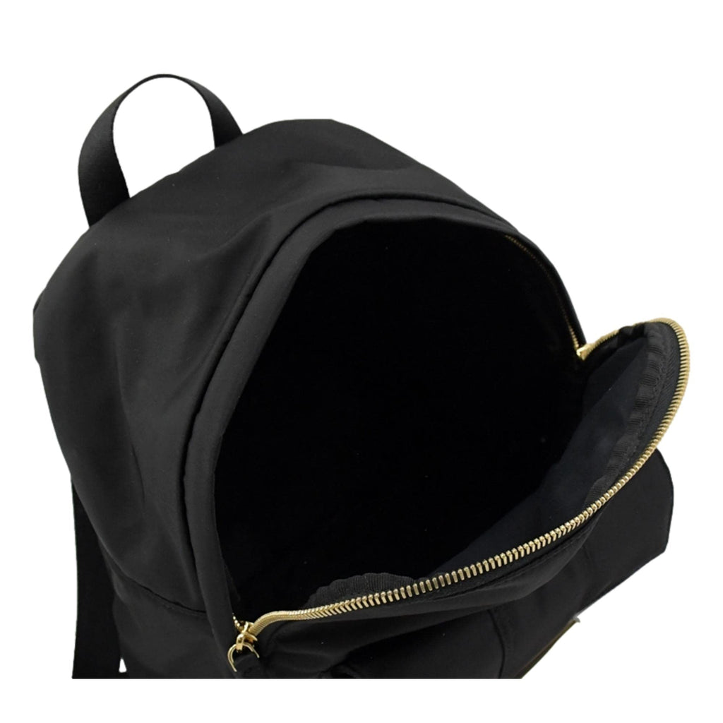 FENDI Baguette Logo Backpack, Black Nylon, Backpack for Women 8BZ048