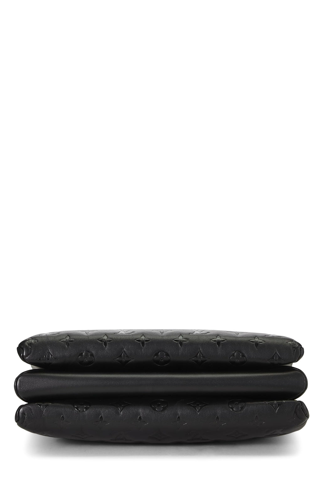 Louis Vuitton, Pre-loved Black Monogram Leather Coussin MM, Black