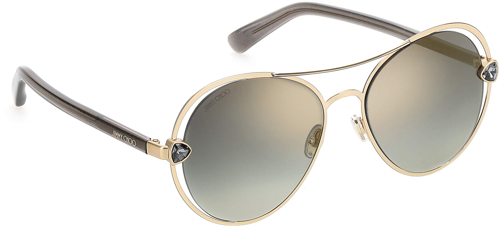 Jimmy Choo SARAH/S GOLD/GREY SHADED 56/17/140 women Sunglasses