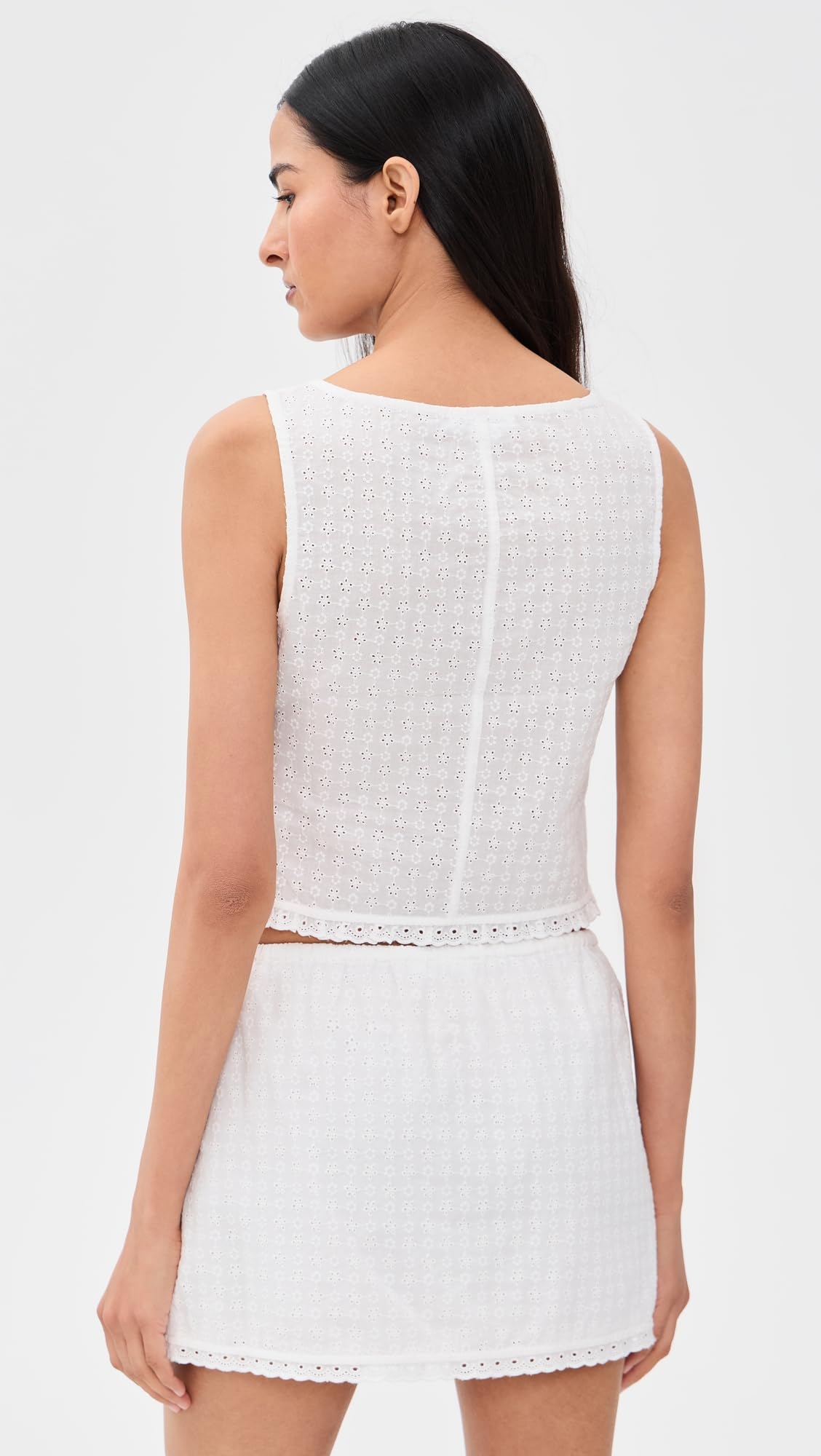 Good American Women's The Eyelet Top