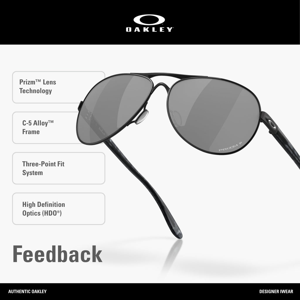 Oakley Feedback OO4079 Aviator Sunglasses for Women