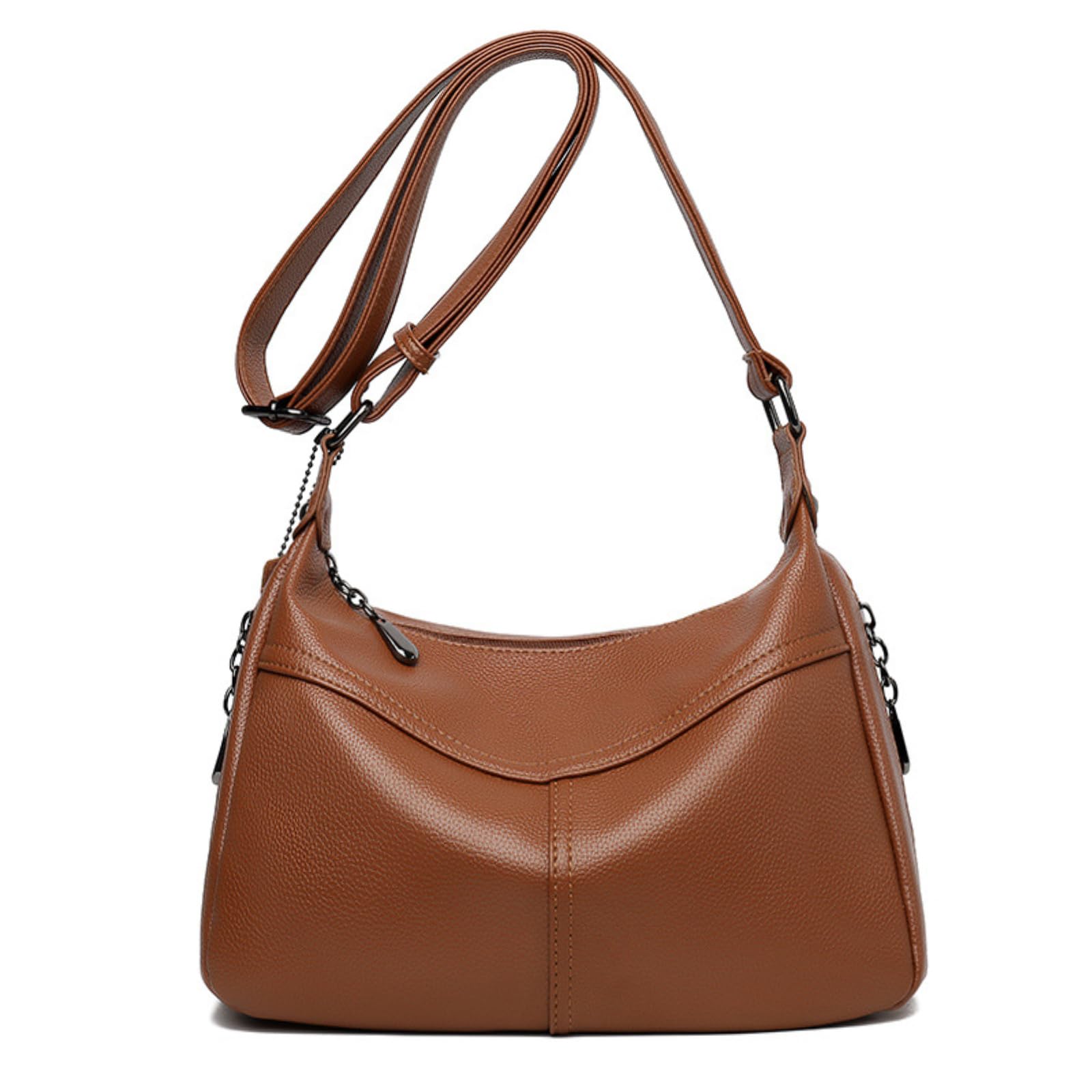 Women's Genuine Leather Hobo Shoulder Crossbody Bag