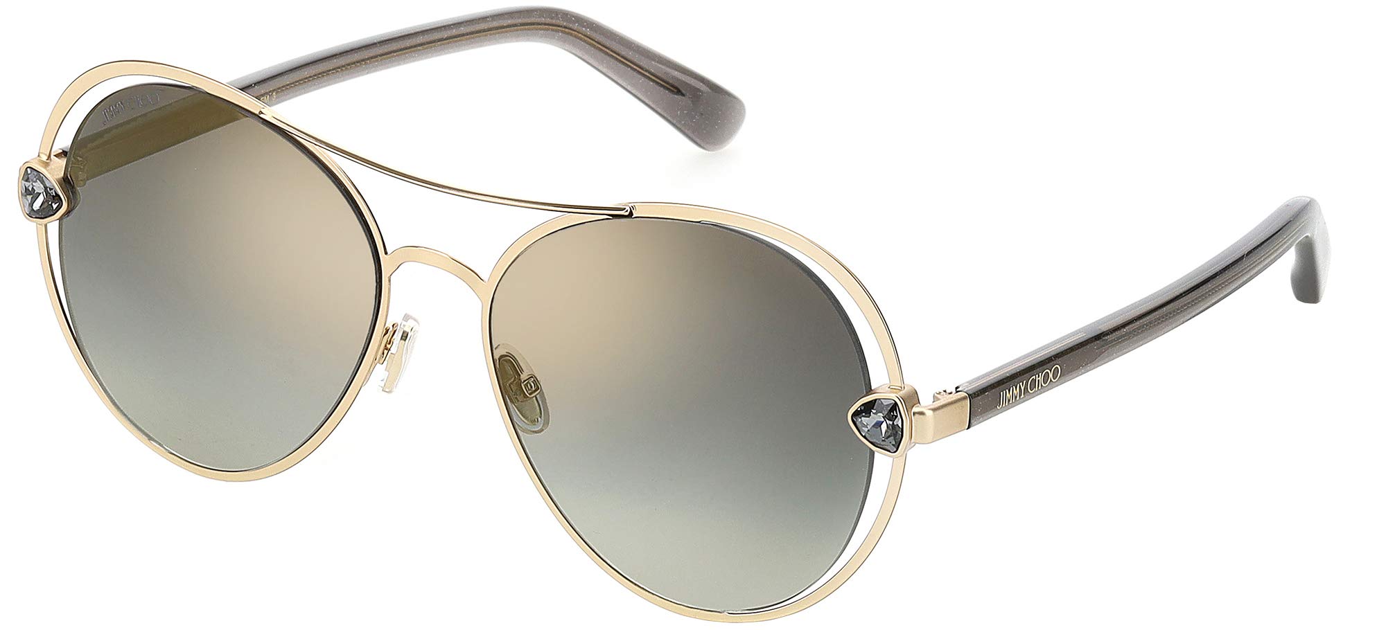 Jimmy Choo SARAH/S GOLD/GREY SHADED 56/17/140 women Sunglasses