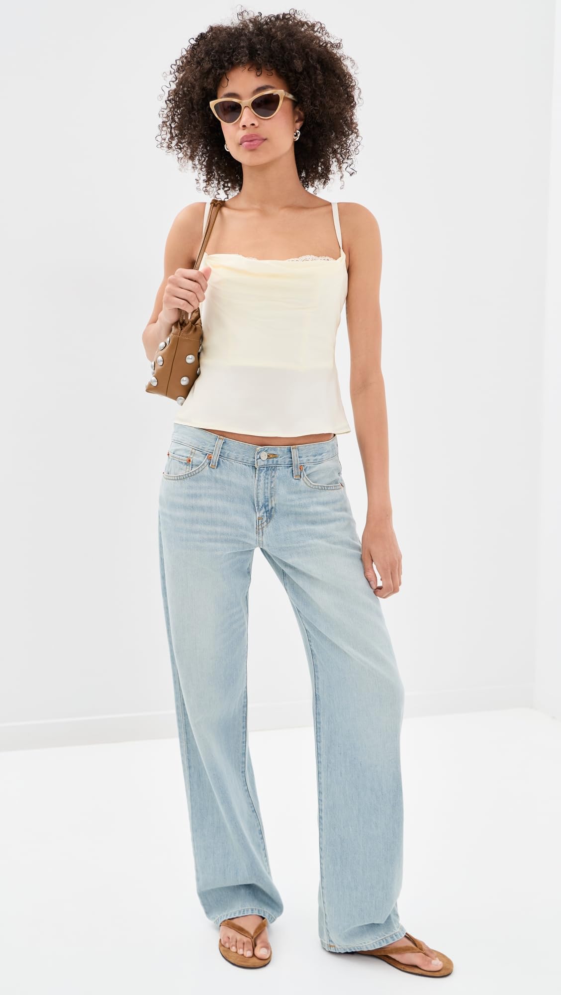 STAUD Women's Evangeline Silk Top