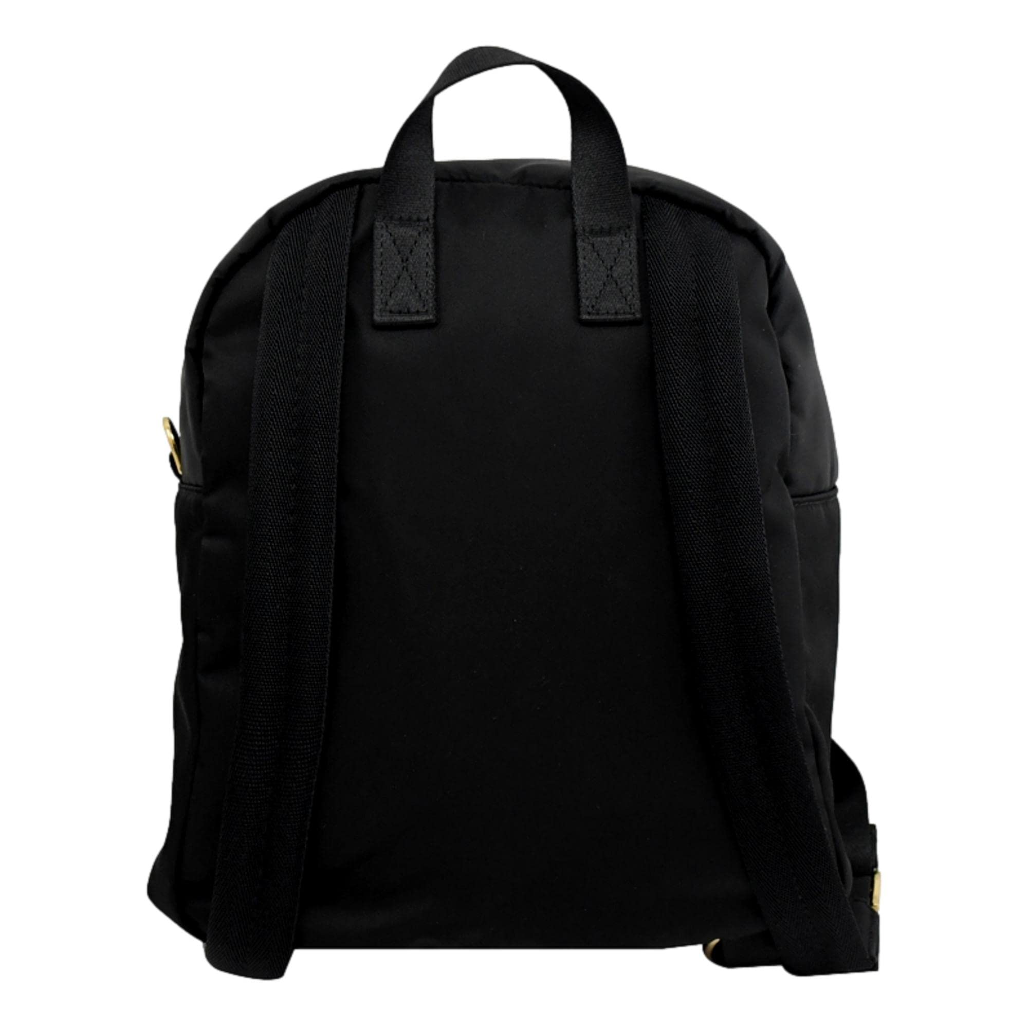 FENDI Baguette Logo Backpack, Black Nylon, Backpack for Women 8BZ048