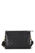 Louis Vuitton, Pre-loved Black Monogram Leather Coussin MM, Black