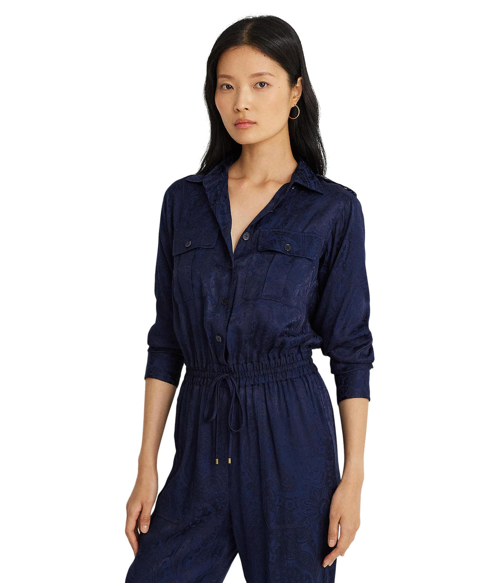 Lauren Ralph Lauren Paisley Jacquard Jumpsuit