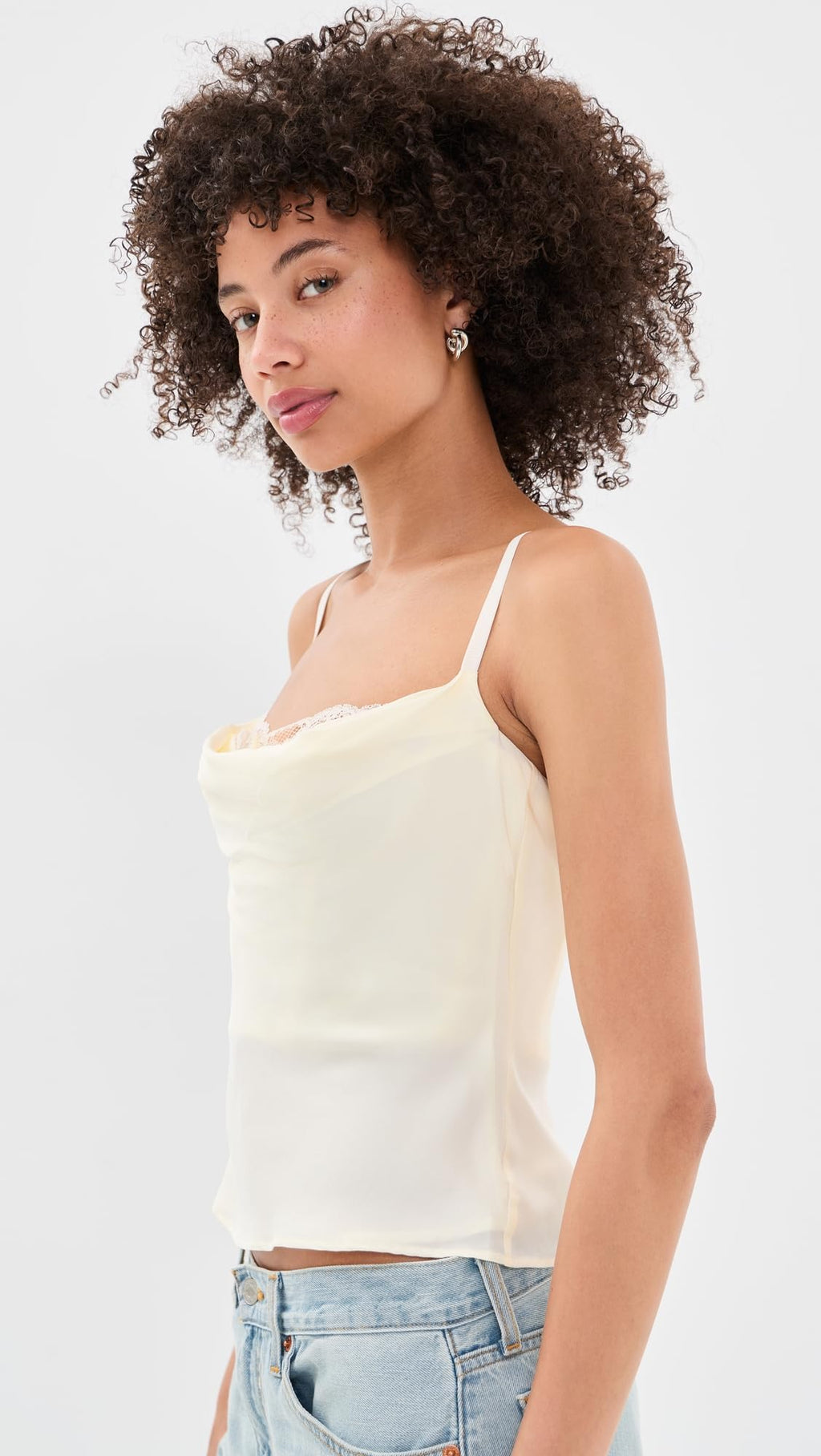 STAUD Women's Evangeline Silk Top