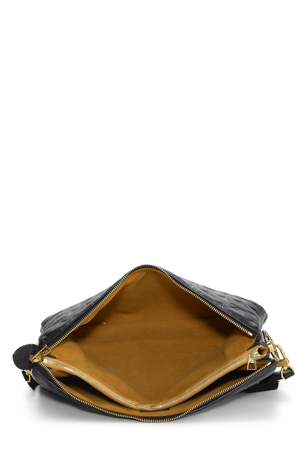 Louis Vuitton, Pre-loved Black Monogram Leather Coussin MM, Black