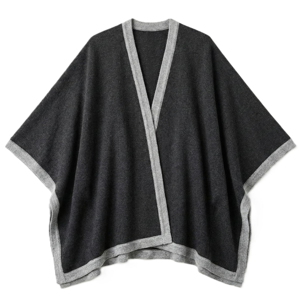 Women's 100% Cashmere Open Front Wrap Shawl