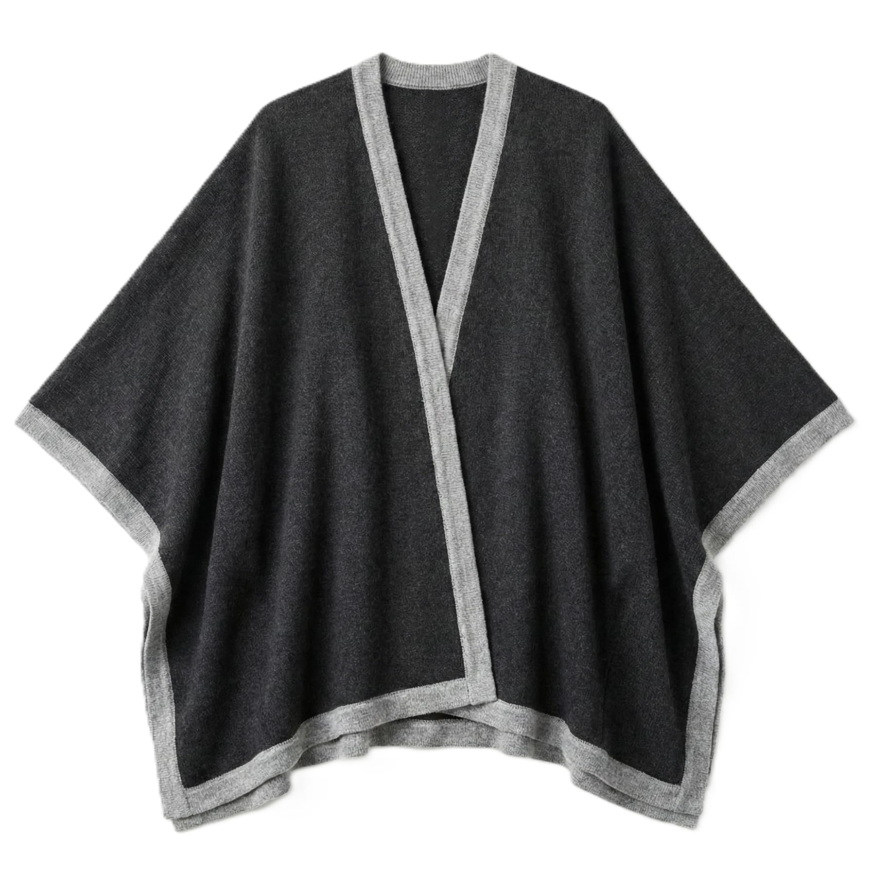 Women's 100% Cashmere Open Front Wrap Shawl