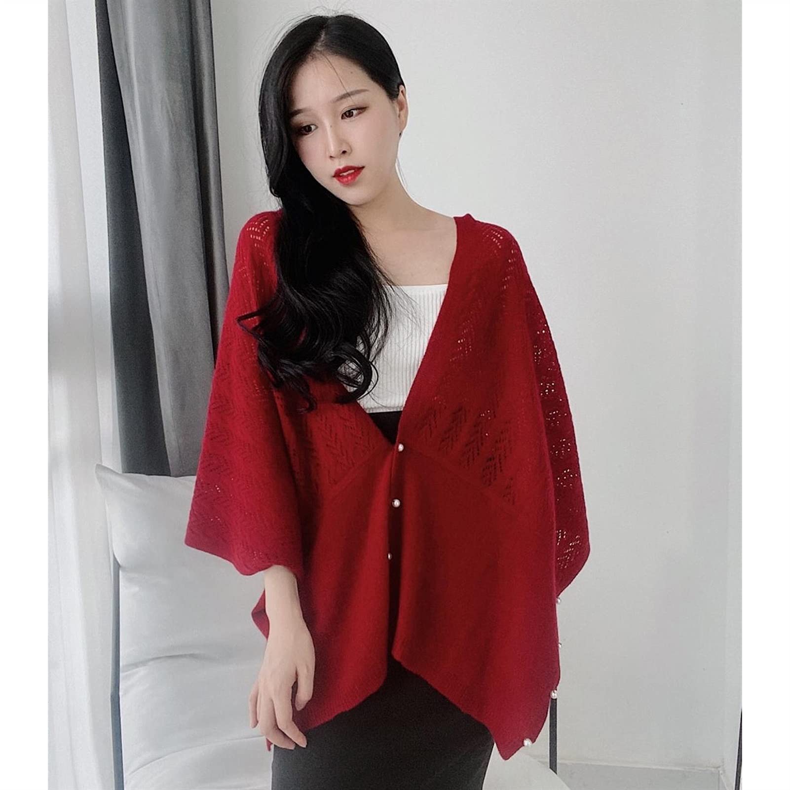 Women's Cashmere Knit Scarf & Shawl, Lightweight Pashmina Wrap