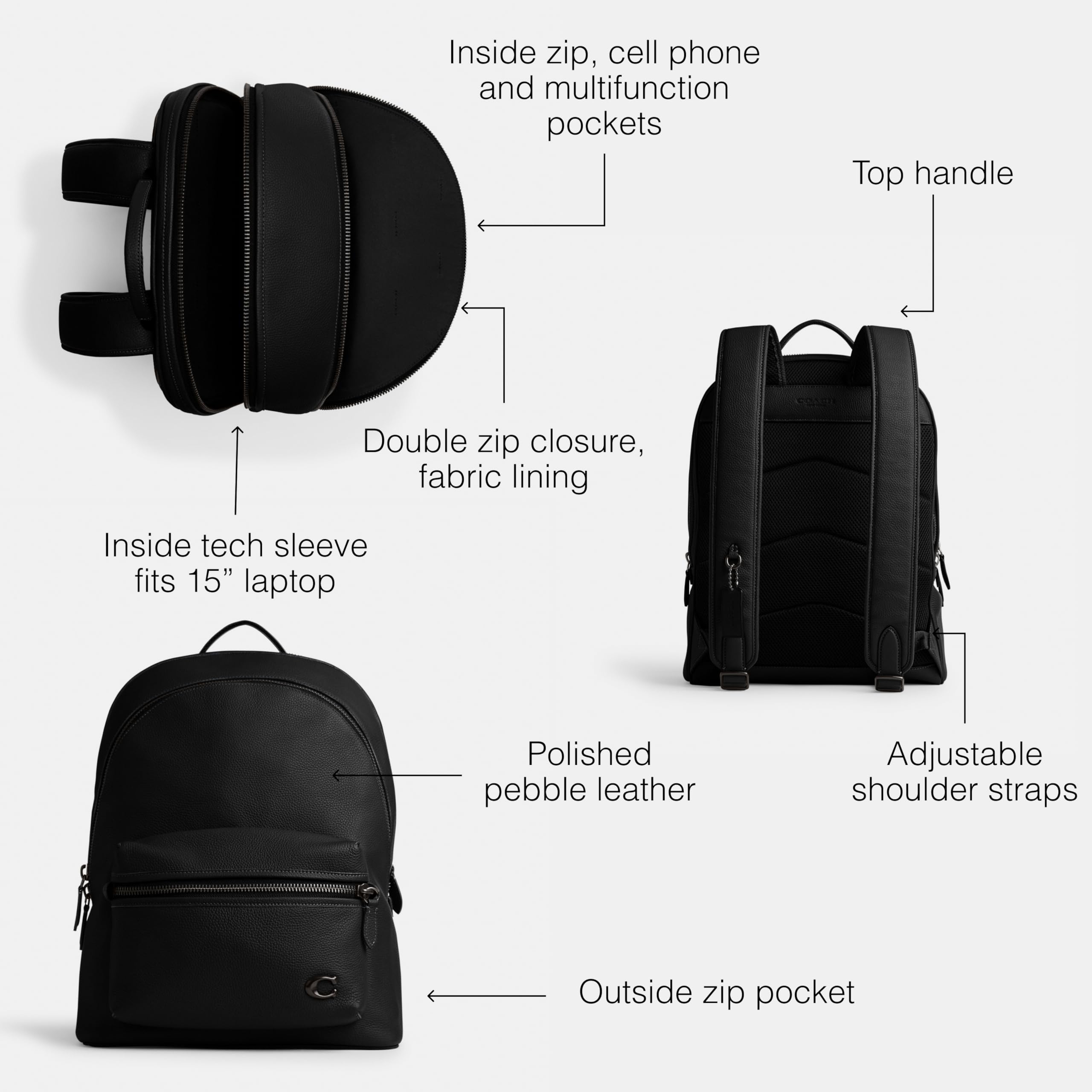 COACH mens Charter Backpack