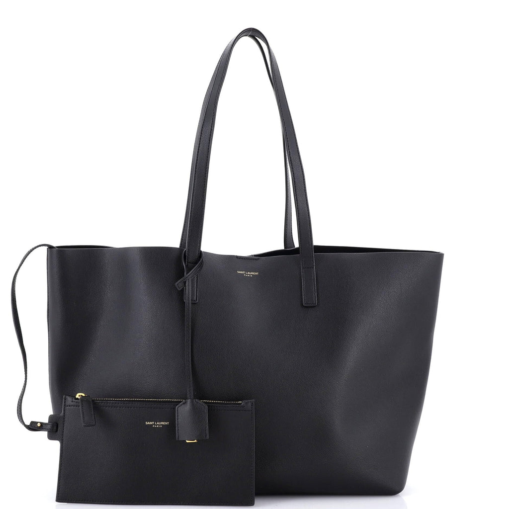 Saint Laurent, Pre-Loved Shopper Tote Leather Large, Black