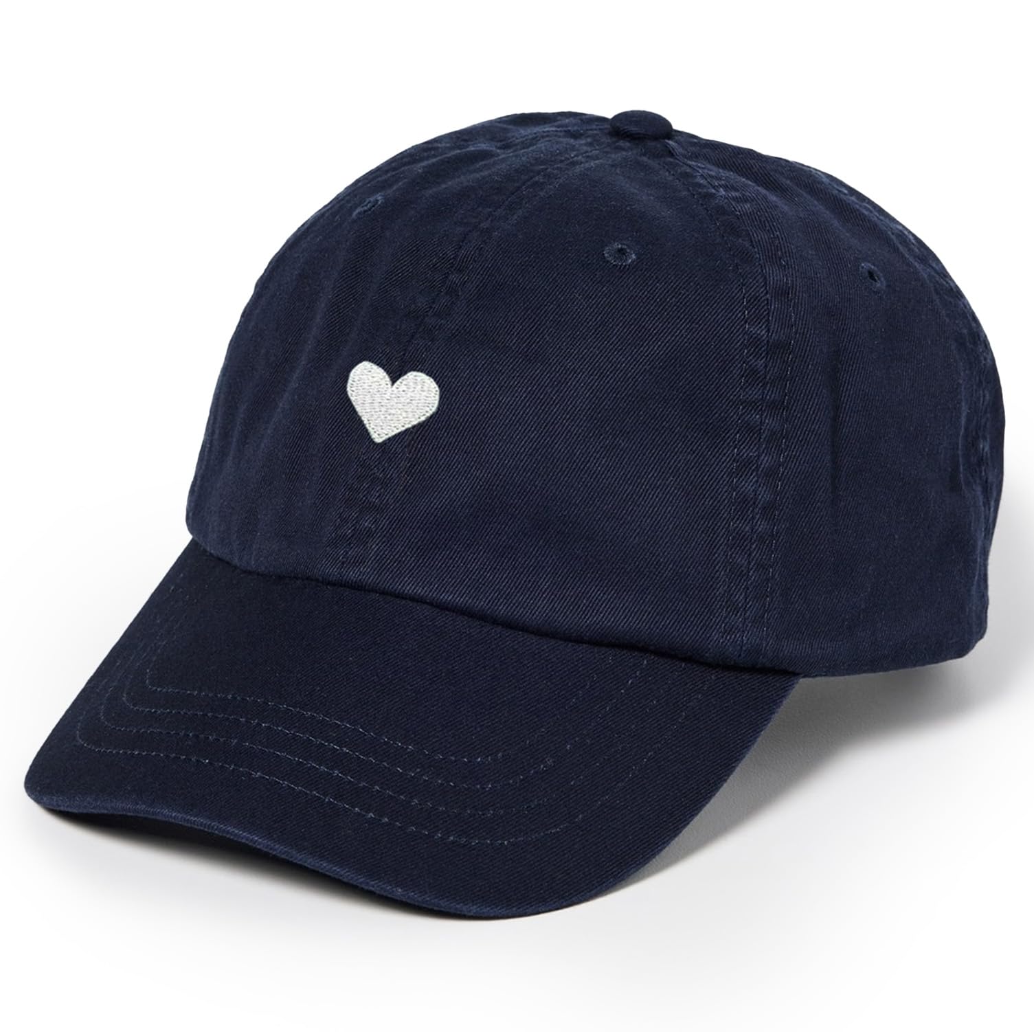 Embroidered Brushed Cotton Baseball Cap, Adjustable Unisex Fit