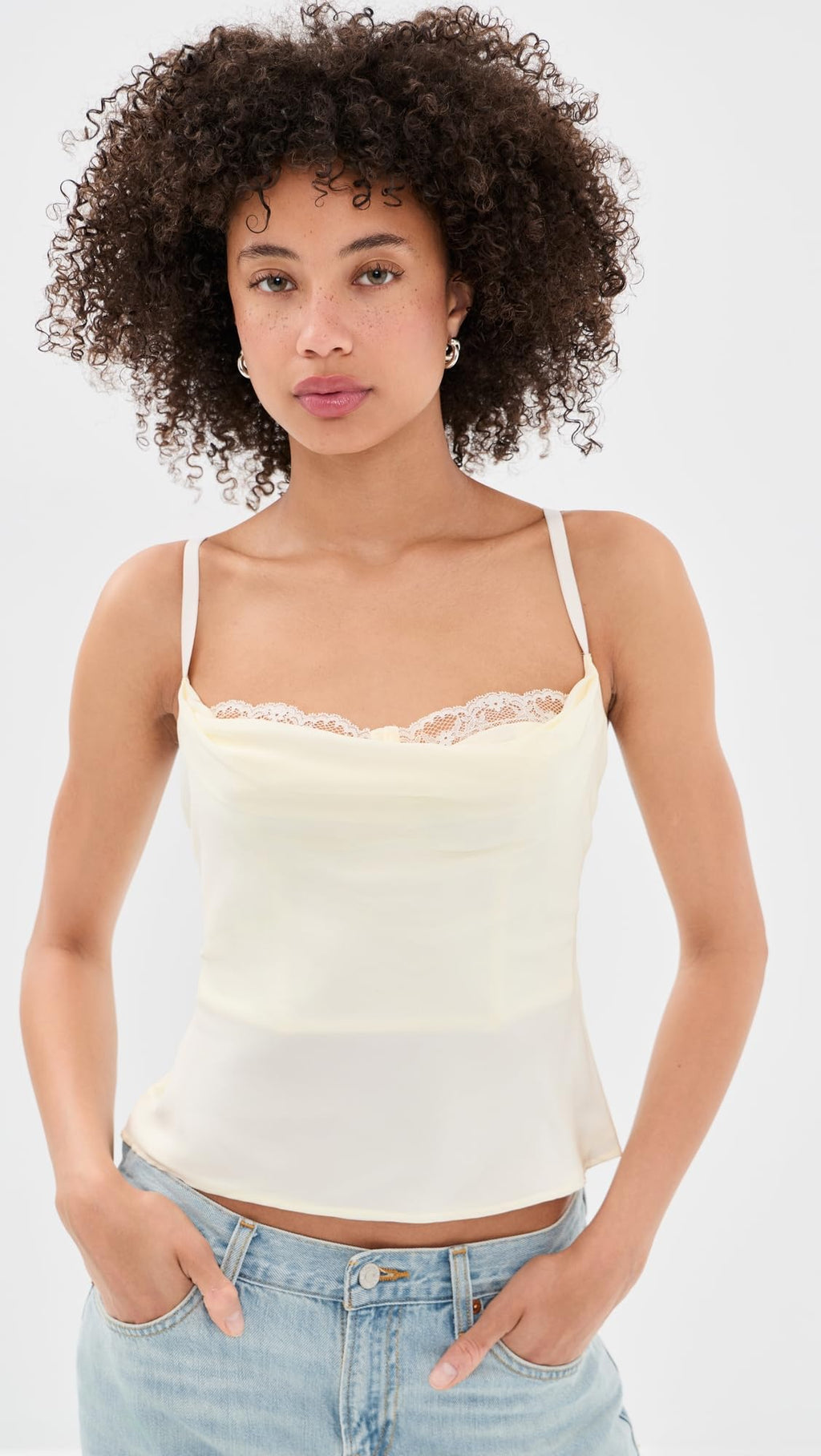STAUD Women's Evangeline Silk Top