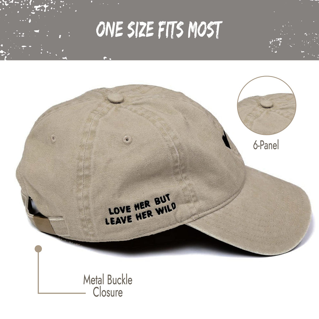 Embroidered Brushed Cotton Baseball Cap, Adjustable Unisex Fit