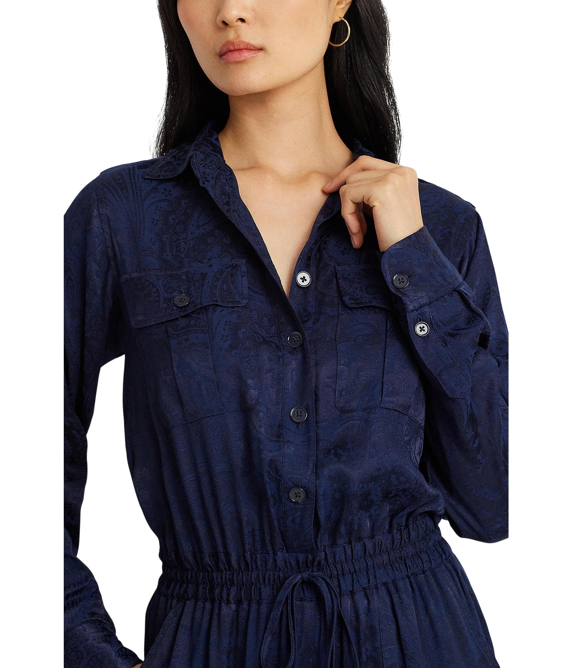 Lauren Ralph Lauren Paisley Jacquard Jumpsuit