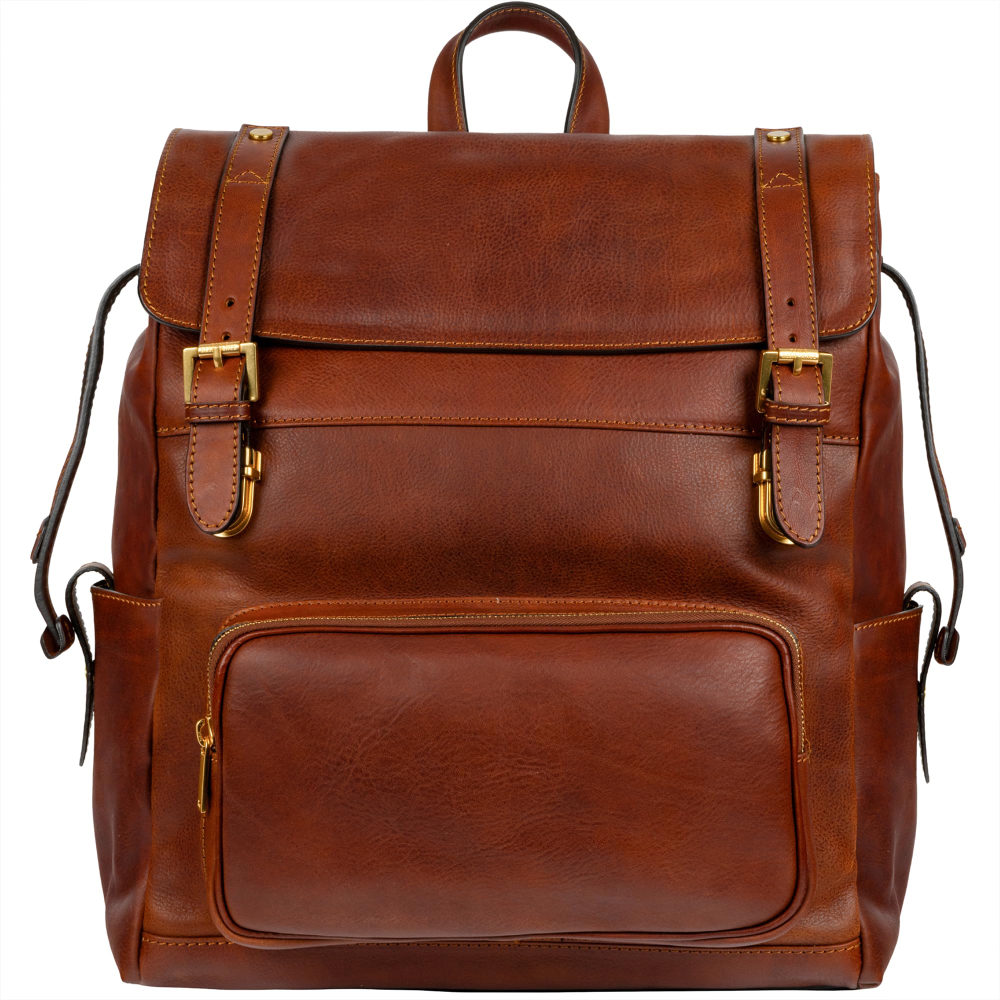 Full Grain Leather Travel Backpack, Carry-On Bag