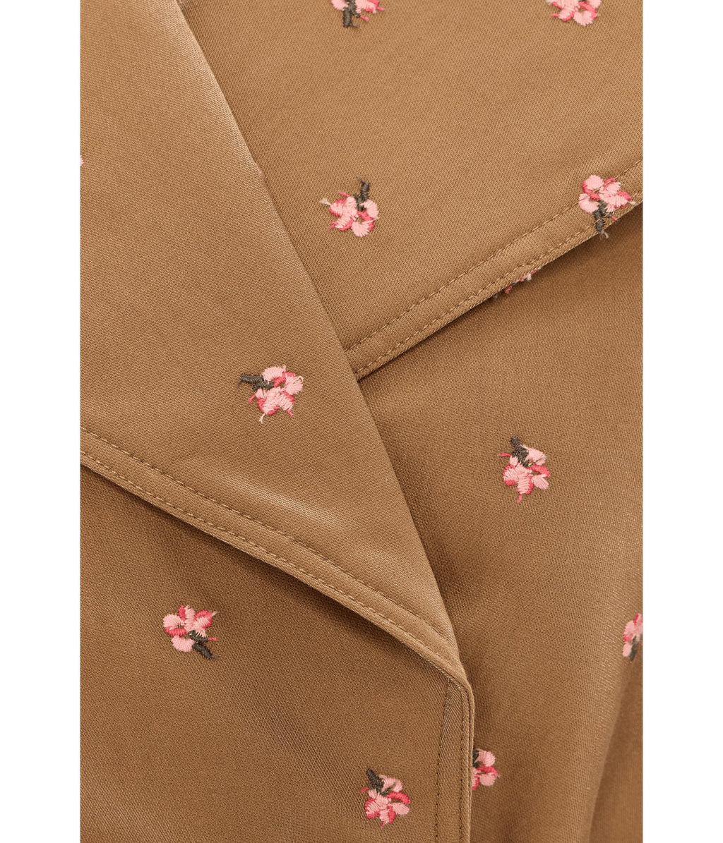 Avec Les Filles Women's Cropped Belted Trench Coat