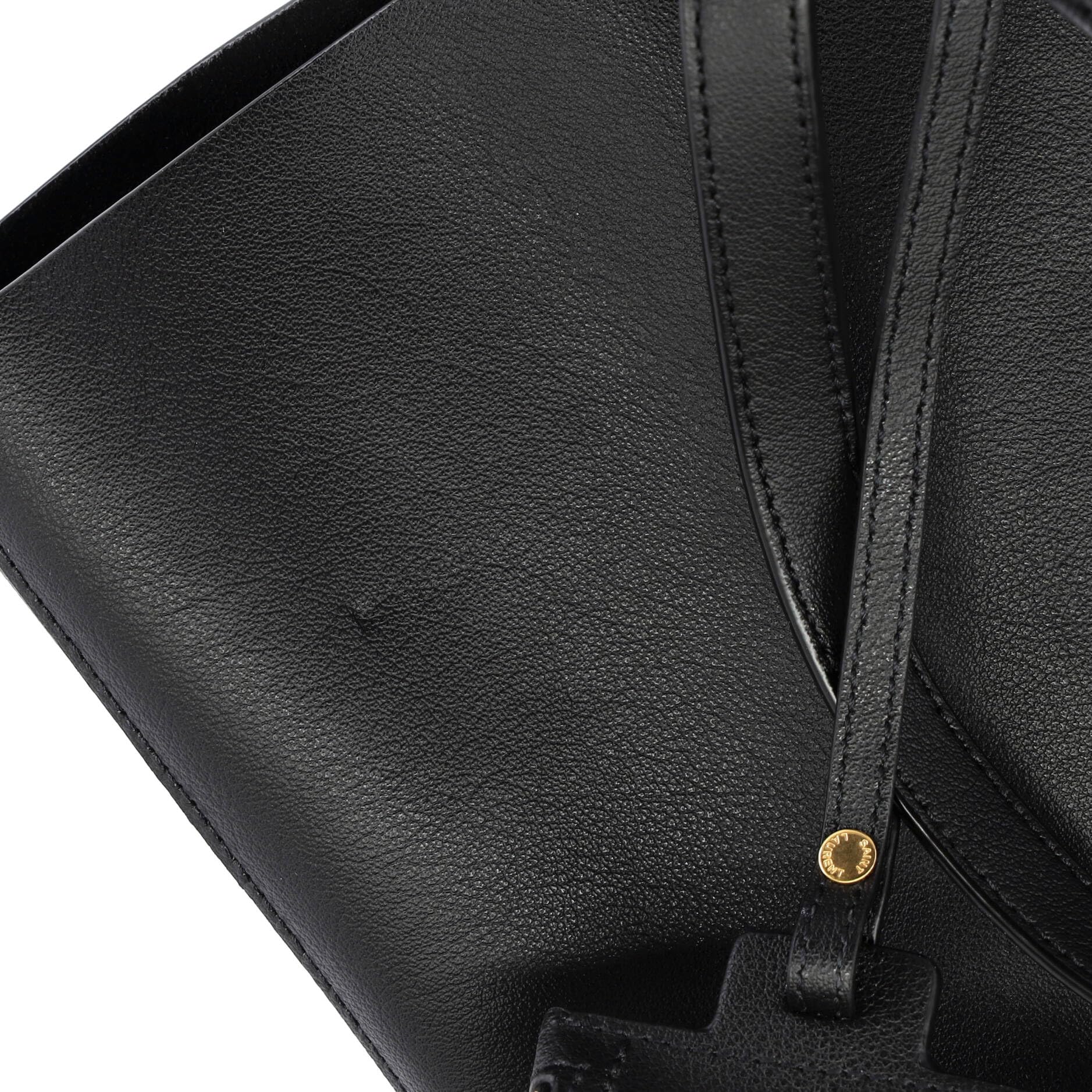 Saint Laurent, Pre-Loved Shopper Tote Leather Large, Black